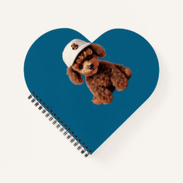 White Teacup Poodle Folder Notizbuch
