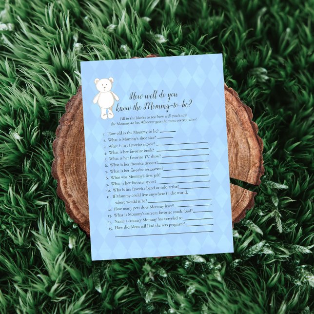 White Teddy Bär, der Mama Best Duwer Game kennt Einladung (Von Creator hochgeladen)