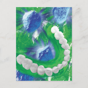 White Teeth Design Zahnarzt Orthodontist Karte