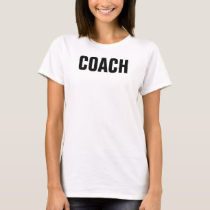 White Template Womens Gym Fitness Trainer T-Shirt