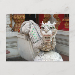White Temple Dragon Postkarte