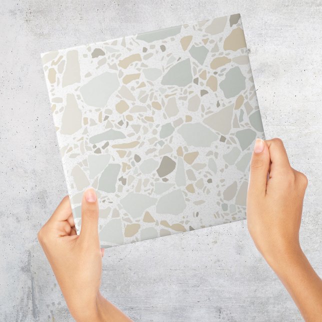 White Terrazzo Moderne, einfache Bauweise Fliese (White Terrazzo Modern Simple Tile
)