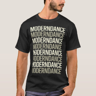 White Text Moderner Tanztänzer T-Shirt