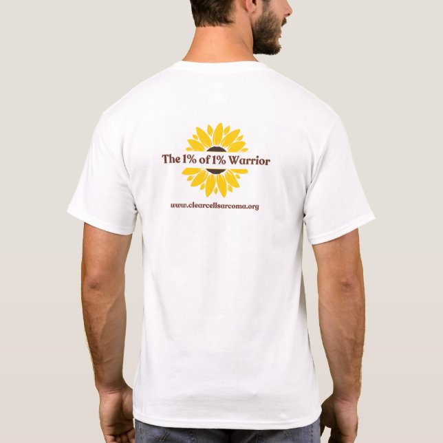 White - The 1% of 1% Warrior T-Shirt (Rückseite)