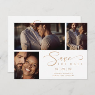 White Three Fotos Collage Wedding Funny Script