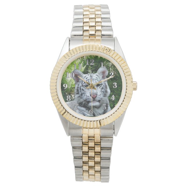 White Tiger Armbanduhr (Vorderseite)