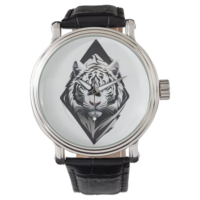 White Tiger Armbanduhr (Vorderseite)