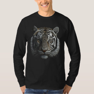 White Tiger Artwork - Mandala Animal Art Tiger T-Shirt
