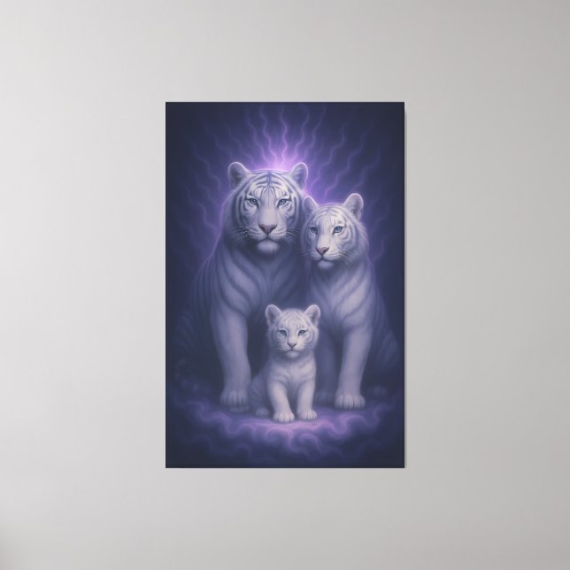 White Tiger Ascension – Celestial Lineage | ManJia Leinwanddruck (Vorderseite)