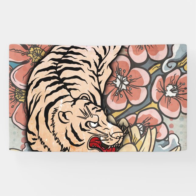 White Tiger Banner (Horizontal)