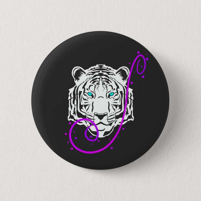 White Tiger Button (Vorderseite)
