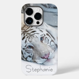 White Tiger Case-Mate iPhone 14 Pro Hülle