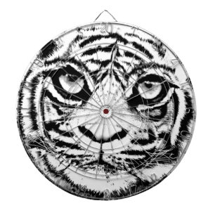 White Tiger Dart Board Dartscheibe