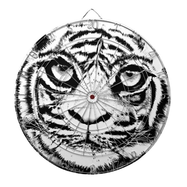White Tiger Dart Board Dartscheibe (vorne)