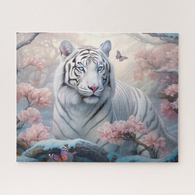 White Tiger Fantasy Art Puzzle (Horizontal)