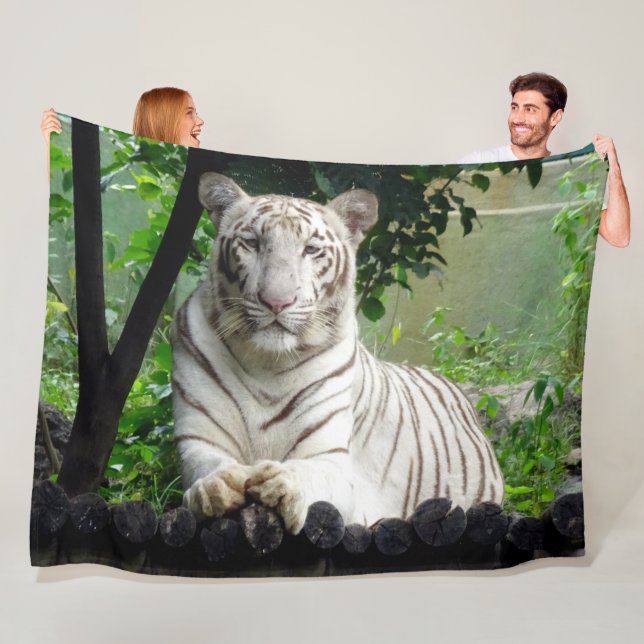 WHITE TIGER FLEECEDECKE (Beispiel)