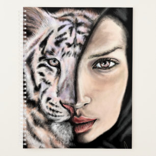 White Tiger Girl Planner Planer