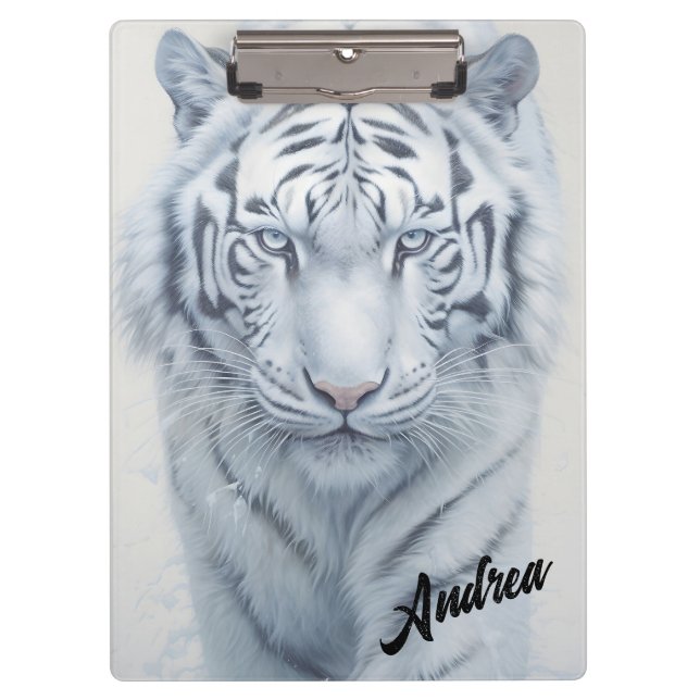 White Tiger Klemmbrett (Vorderseite)
