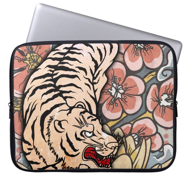 White Tiger Laptopschutzhülle (Vorderseite)