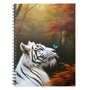White Tiger Liebhaber Momente, Notebook Notizblock