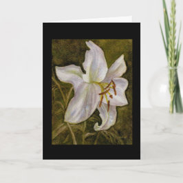 White Tiger Lily Ostercard Feiertagskarte