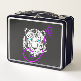 White Tiger Metall Brotdose