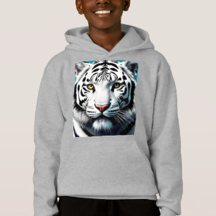 White Tiger Pop Kunst - Dichtung und Musik Hoodie