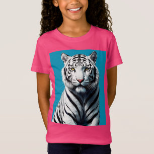 White Tiger Pop Kunst - Dichtung und Musik T-Shirt