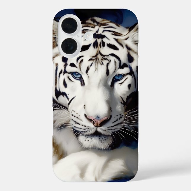 White Tiger Portrait Case-Mate iPhone Hülle (Rückseite)