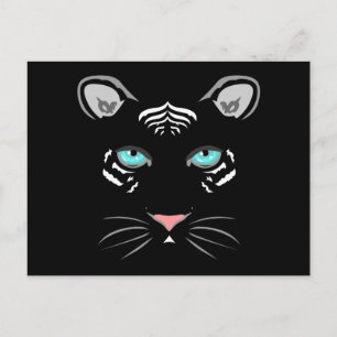 White Tiger Postkarte