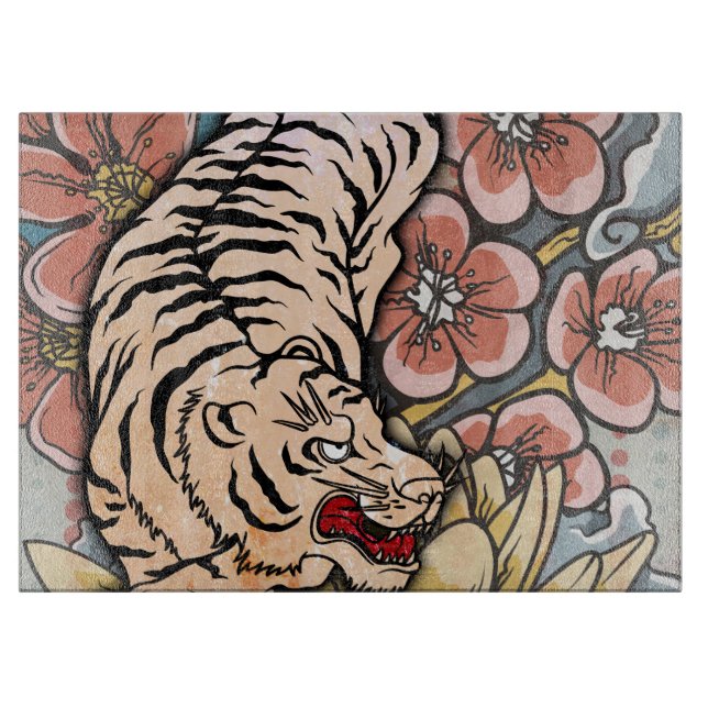 White Tiger Schneidebrett (Vorderseite)