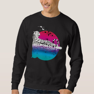 White Tiger Sunset Sweatshirt