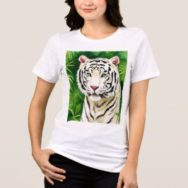 White tiger Tri-Blend shirt