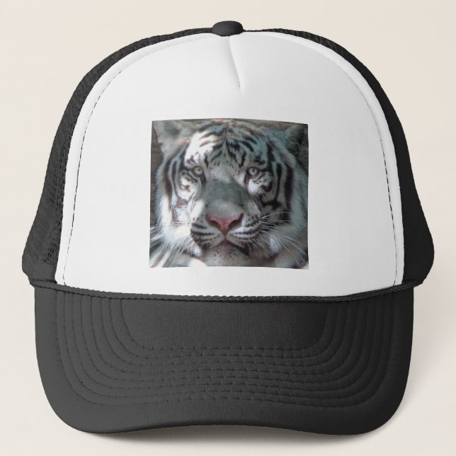 White Tiger Trucker Hat Truckerkappe (Vorderseite)