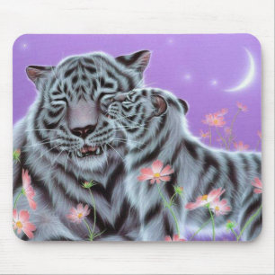 White Tigers Mousepad