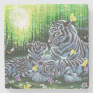 White Tigers Steinuntersetzer