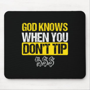 White Tip Barkeeper Barman Waiter Pub Geschenk Mousepad