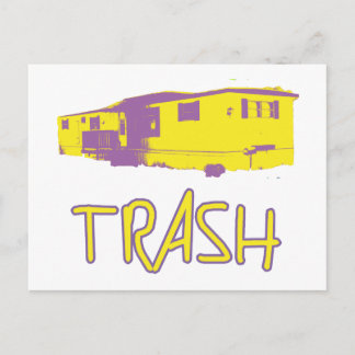 White Trailer Park Trash Arme Dumb Redneck Postkarte