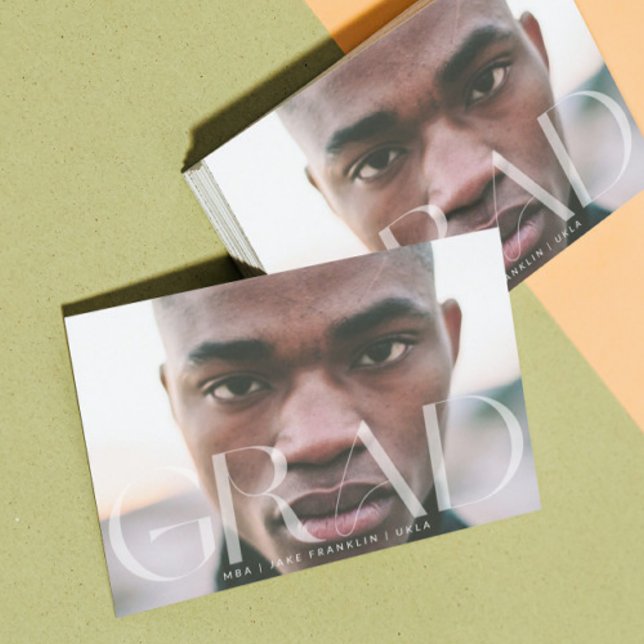 White Transparent Moderner Foto Text Grad Ankündigung (Von Creator hochgeladen)