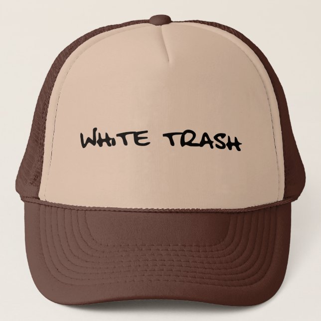 White Trash Truckerkappe (Vorderseite)