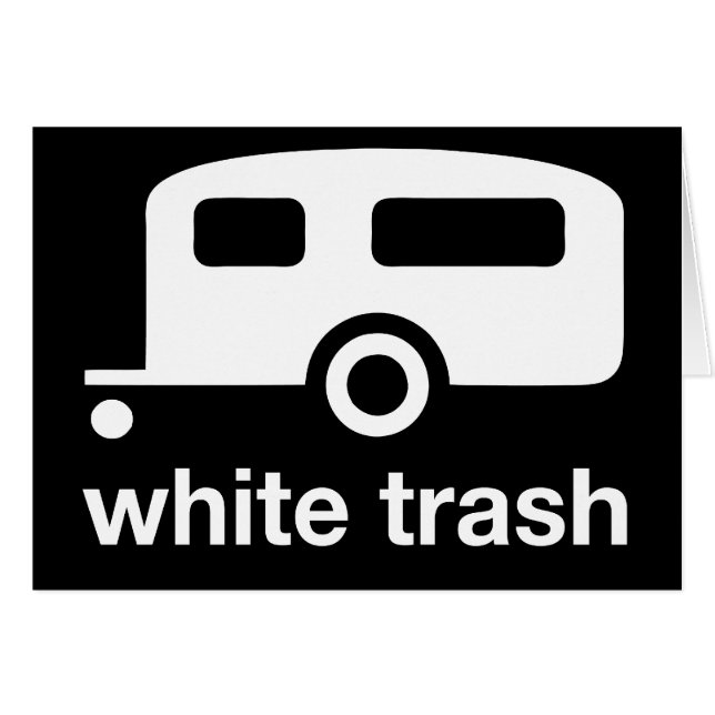White Trashanhängerikone - Wohnwagensiedlung (Vorderseite (Horizontal))