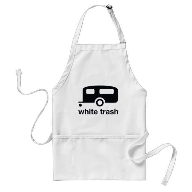 White Trashanhängerikone - Wohnwagensiedlung Schürze (Vorne)