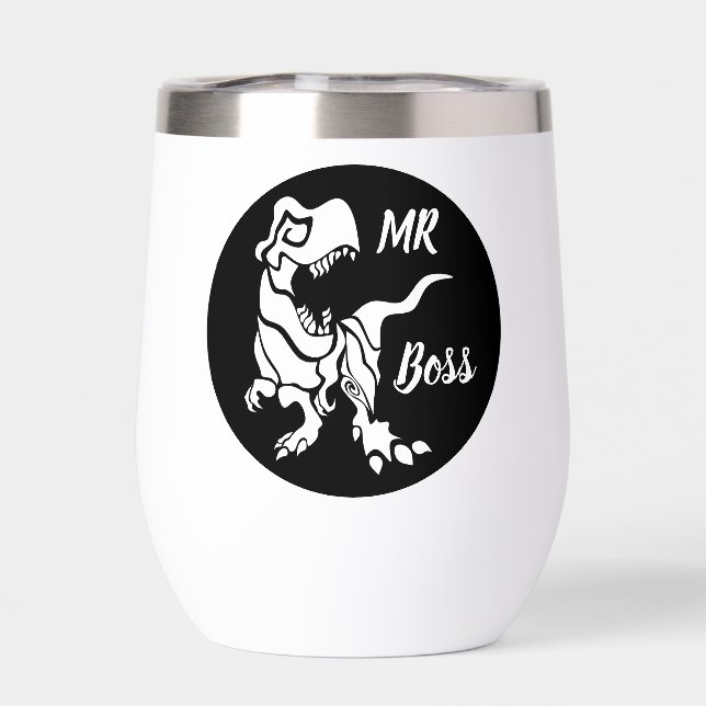 White Trex der Boss Dino (Rückseite)