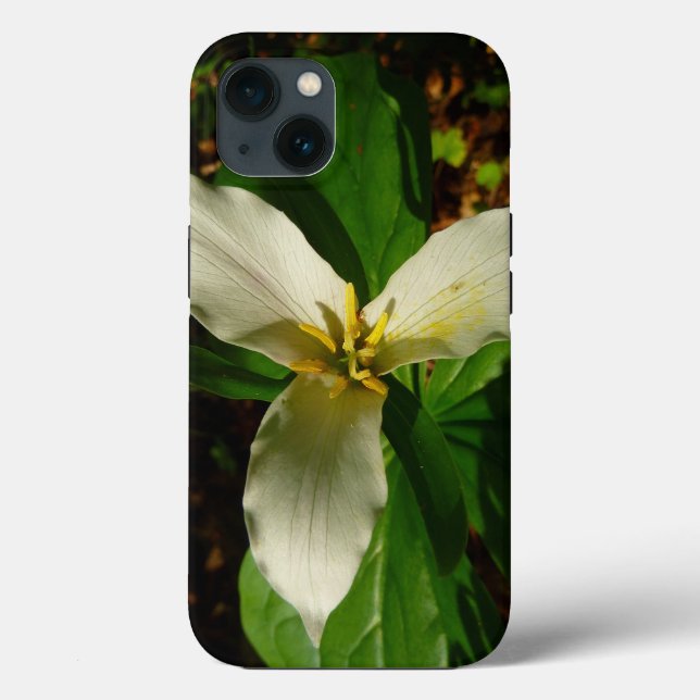 White Trillium Blume Spring Wildblume Case-Mate iPhone Hülle (Rückseite)