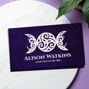 White Triskele - Triple Moon Visitenkarte