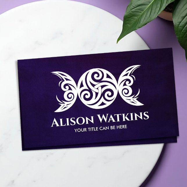 White Triskele - Triple Moon Visitenkarte (Von Creator hochgeladen)