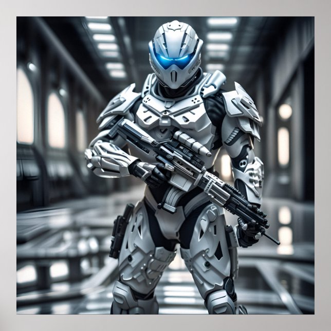 White Trooper Poster (Vorne)