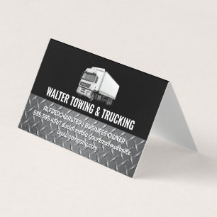 White Trucking Logo   Stahlbesatz   Logistik  Visitenkarten