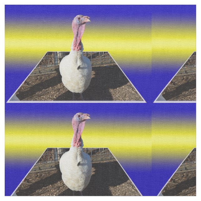 White Turkey Popout Art Stoff (Nahaufnahme)