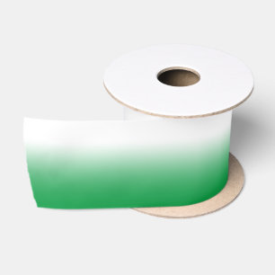 White und Kelly Green Ombre Satinband